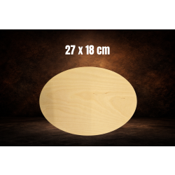 Owal 27x18cm, sklejka 3mm